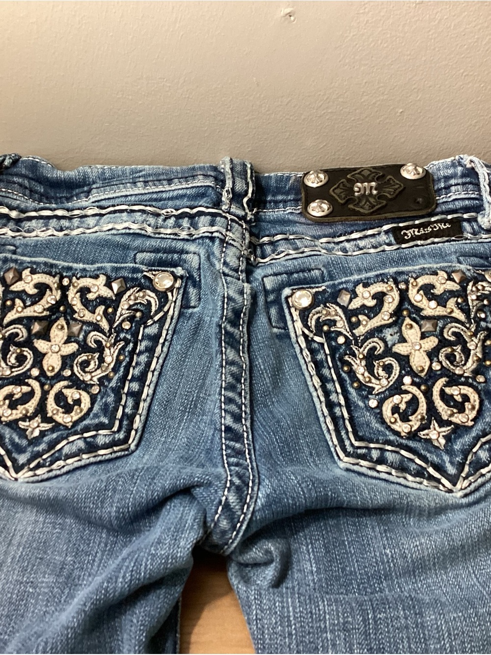 Miss Me Embellished Girls Jean Shorts